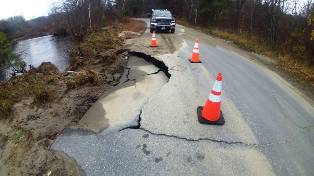 damaged road